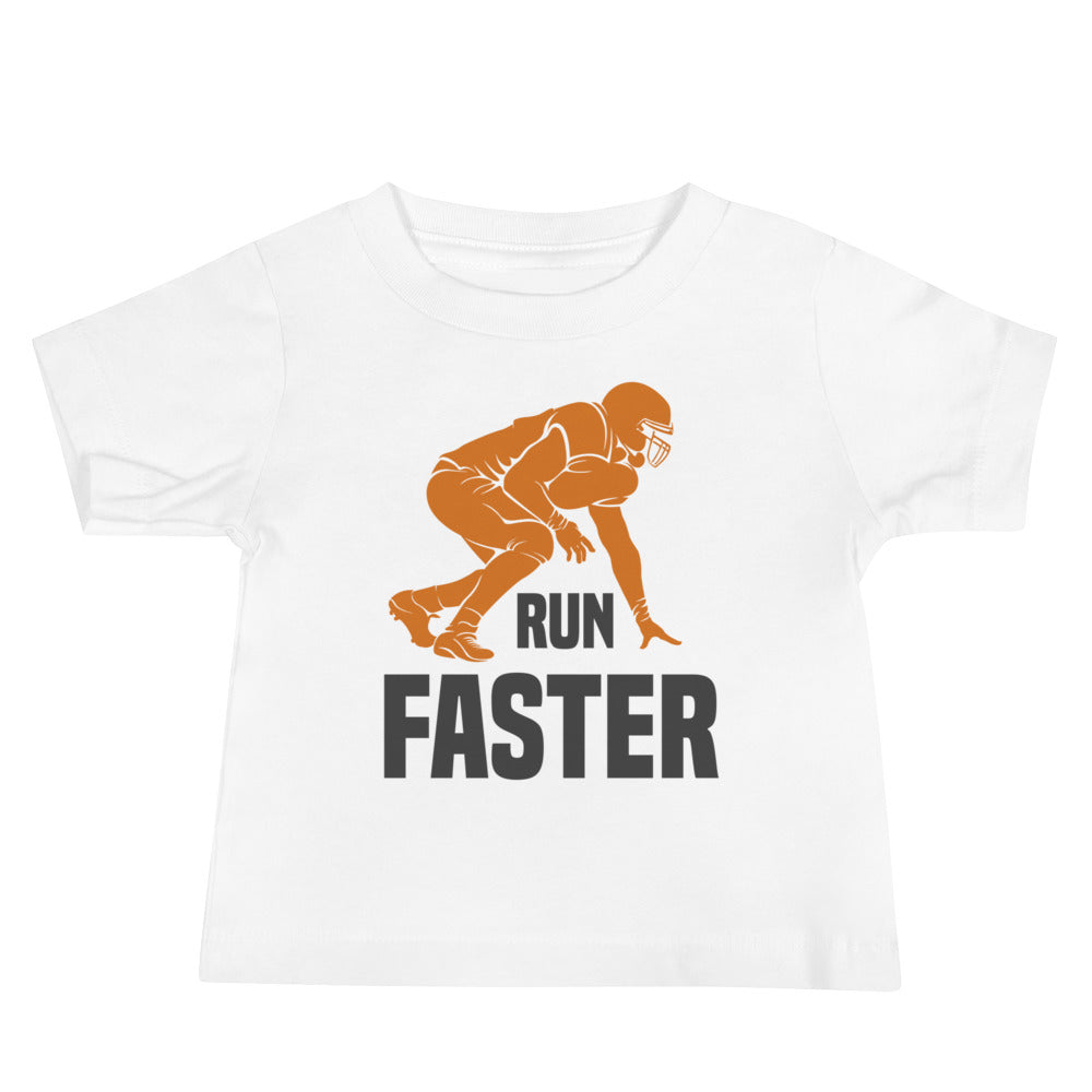 Run Faster Football Baby T-Shirt