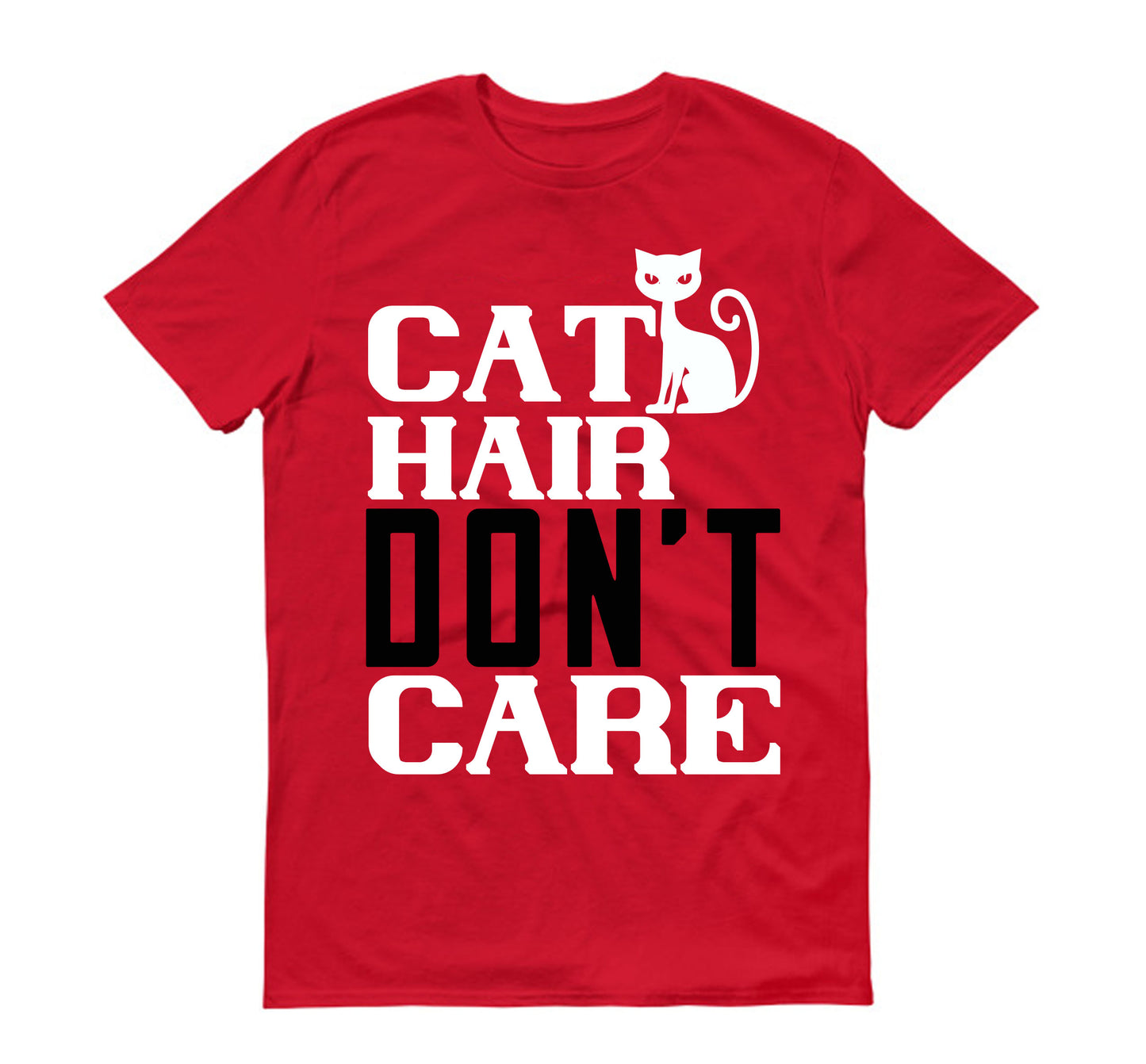 Cat hair don't care Unisex T-Shirt
