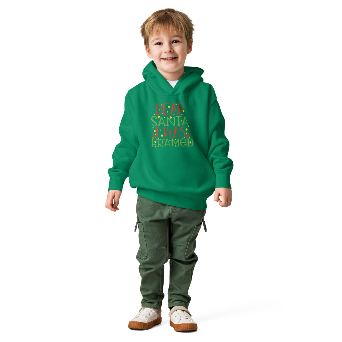 Dear Santa, I Was Framed Christmas Toddler Hoodie
