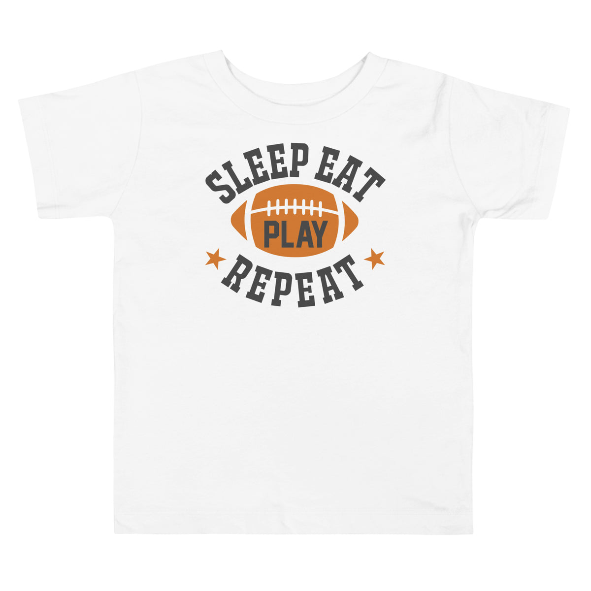 Sleep Eat Play Repeat Football Toddler T-Shirt