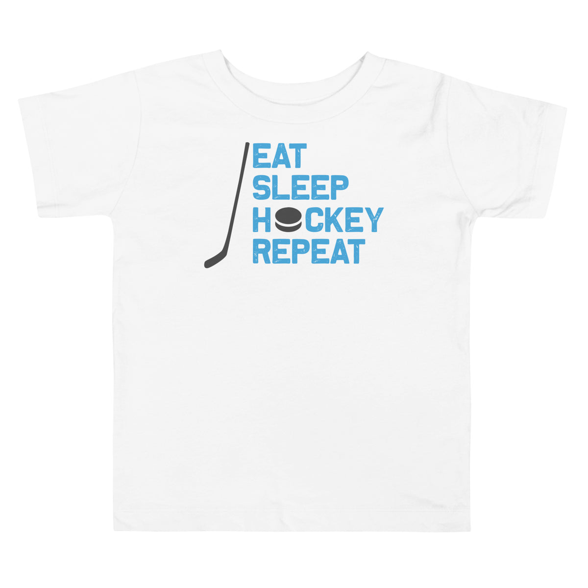 Eat Sleep Hockey Repeat Toddler T-Shirt