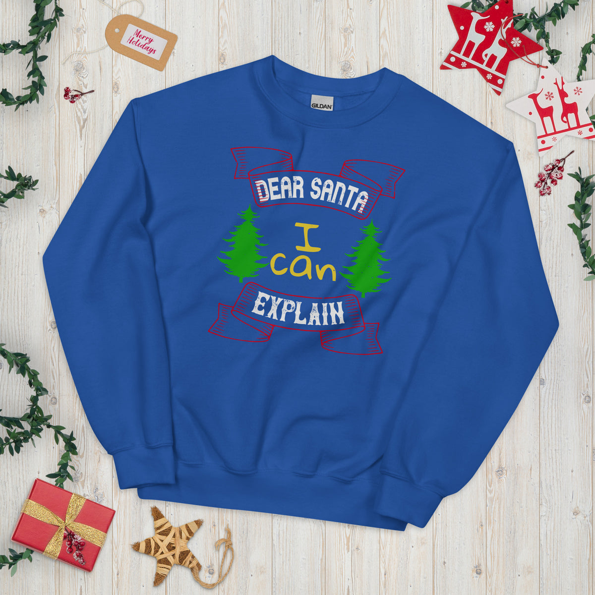 Dear Santa I Can Explain Christmas Unisex Sweatshirt