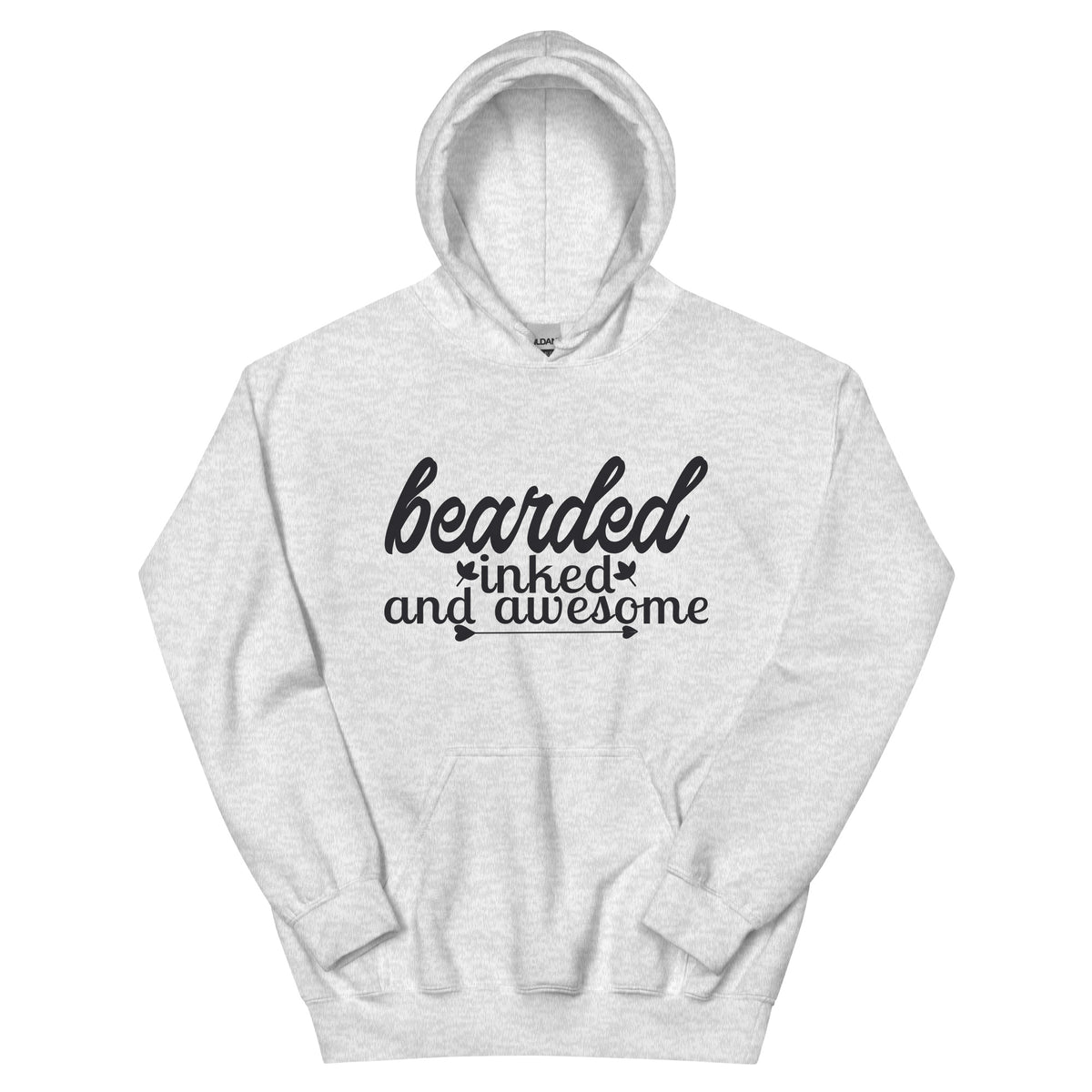 Bearded, Inked and Awesome Unisex Hoodie