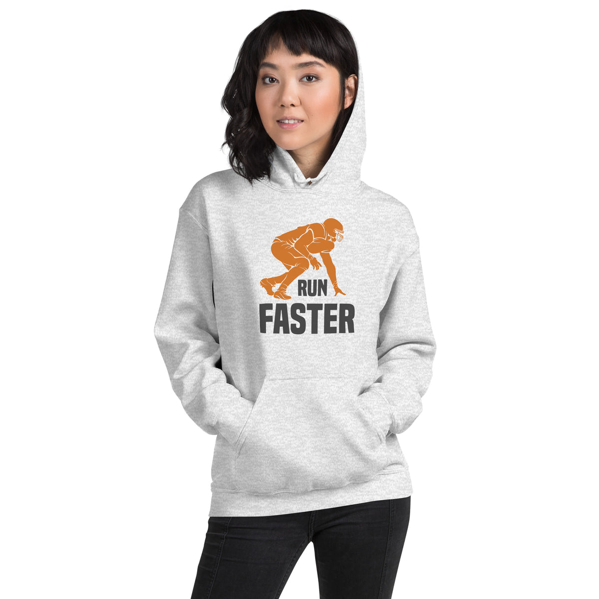 Run Faster Football Unisex Hoodie