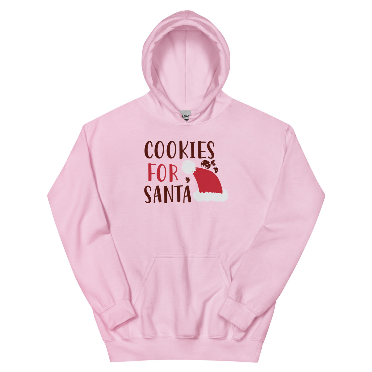 Cookies for Santa Christmas – Santa Hat Unisex Hoodie