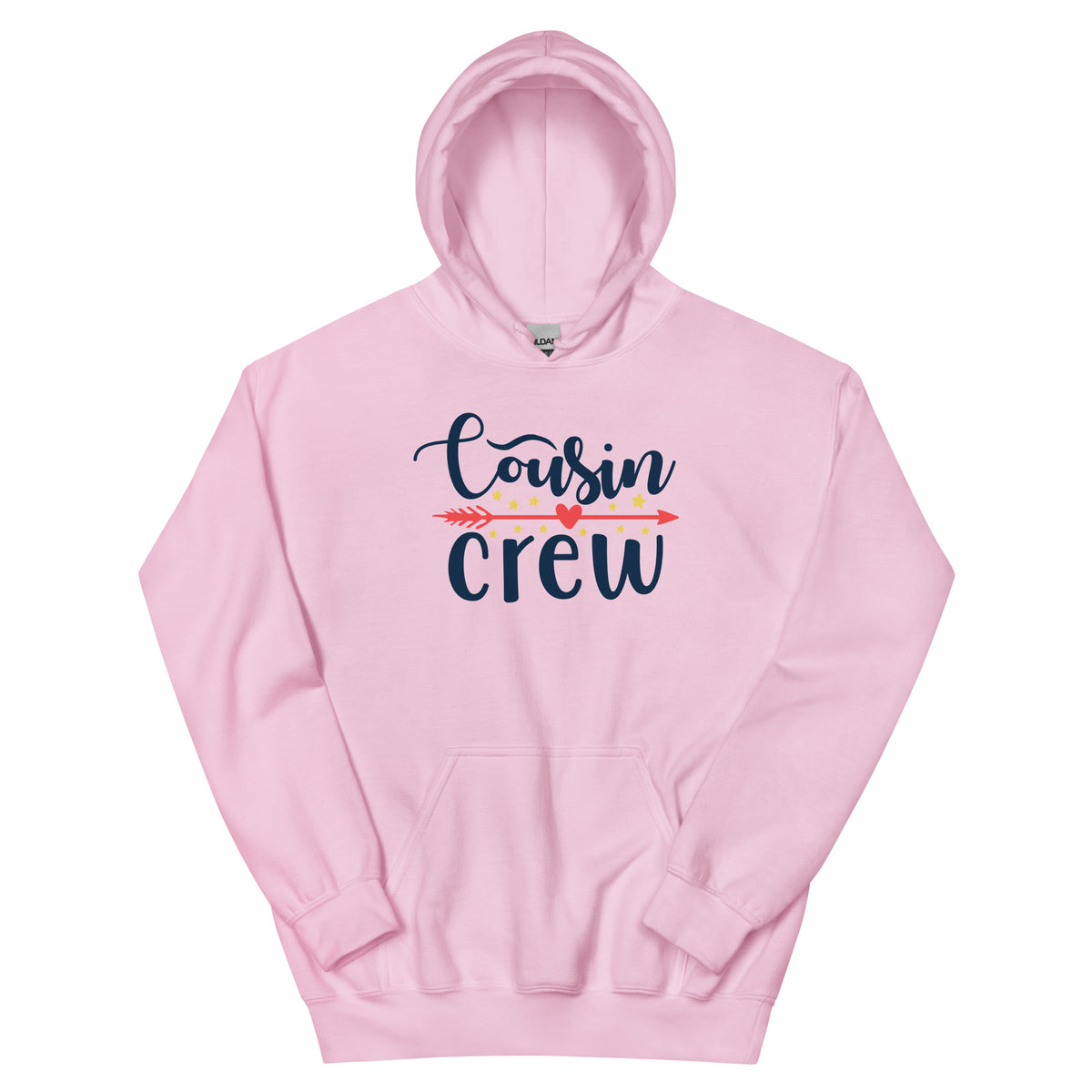 Cousin Crew Christmas – Arrow Script Unisex Hoodie
