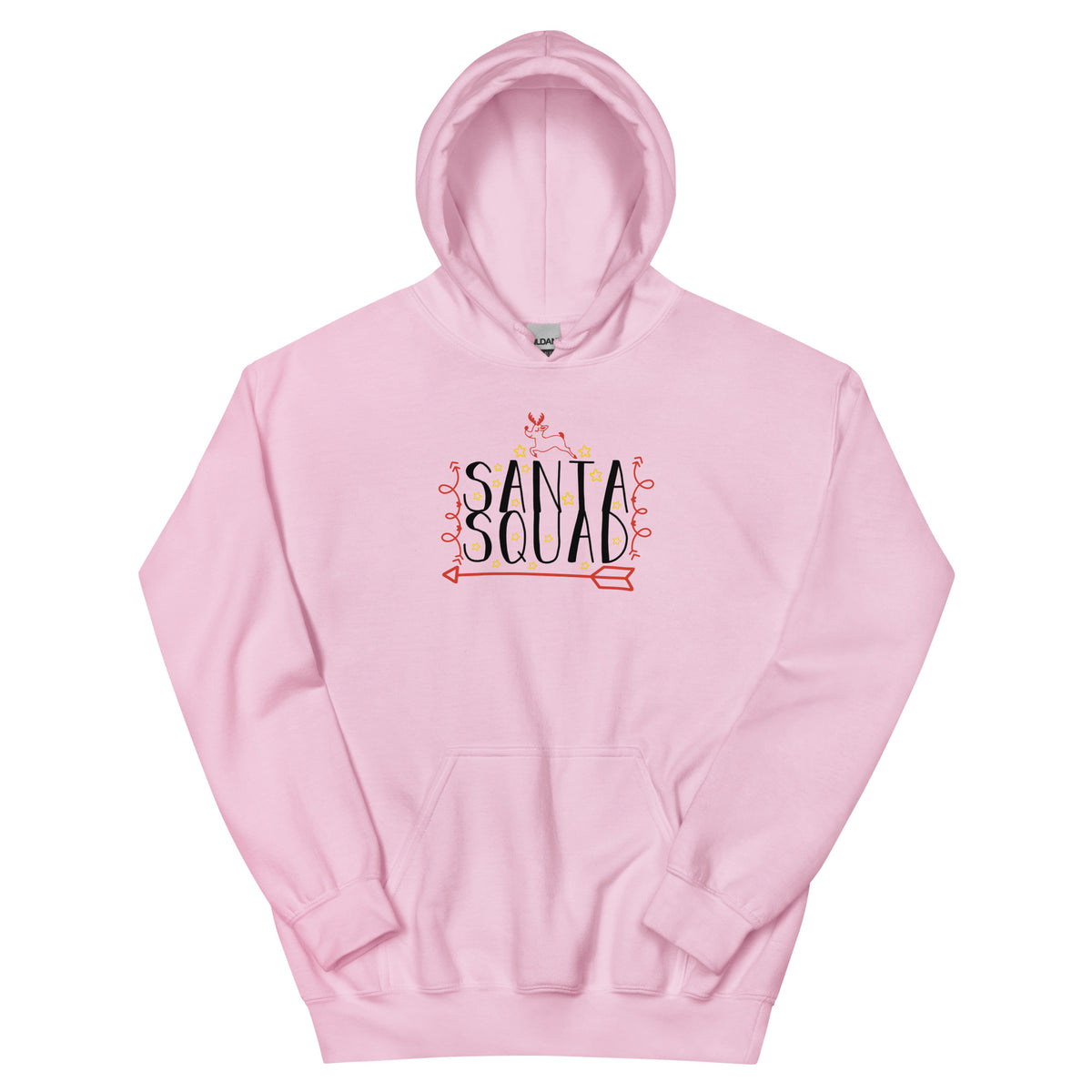 Santa Squad Christmas – Reindeer Arrow Unisex Hoodie