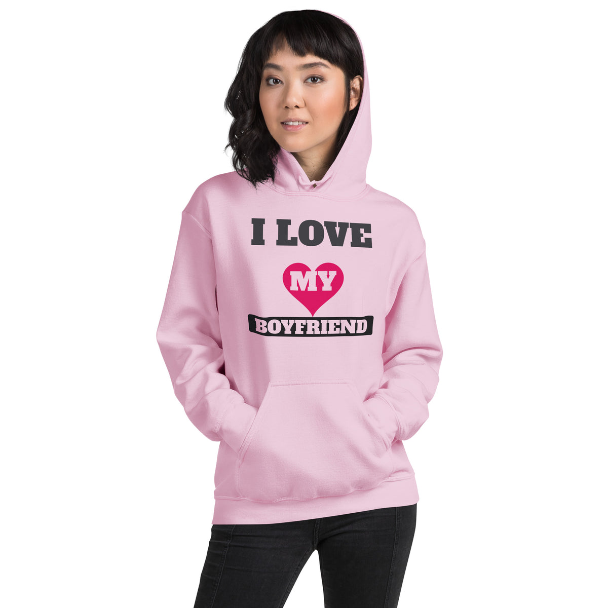 I Love My Boyfriend Valentine's Day Unisex Hoodie