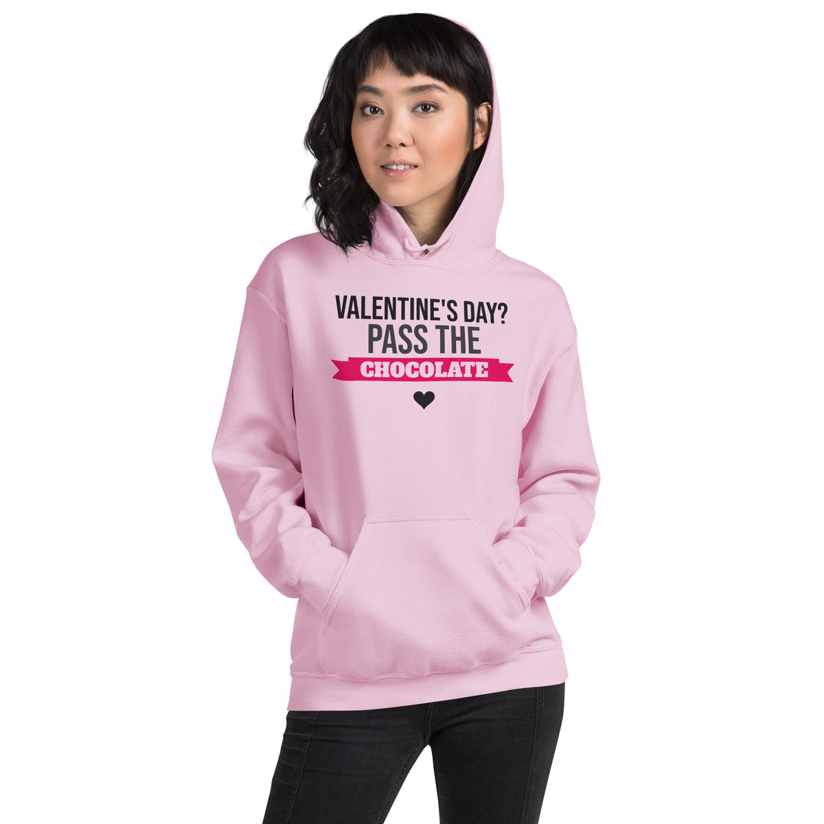 Valentine's Day? Pass the Chocolate Unisex Hoodie