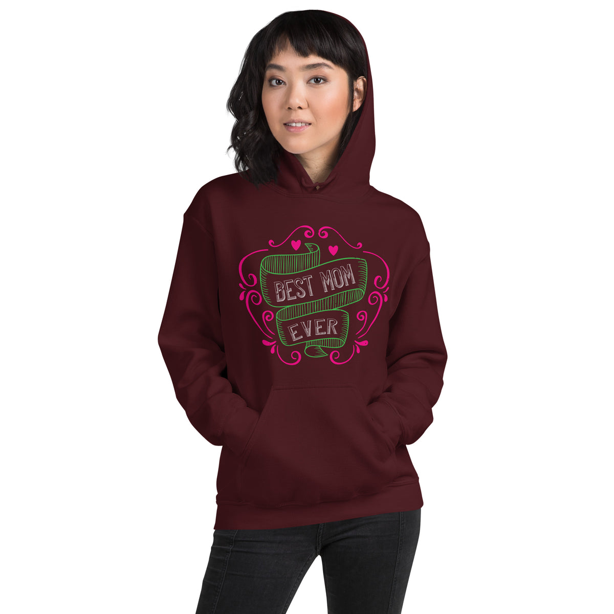 Best Mom Ever – Ornate Frame Unisex Hoodie