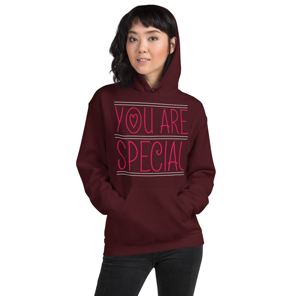 You Are Special – Pink Lines Unisex Hoodie