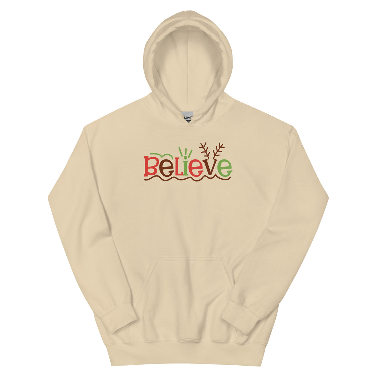 Believe Christmas – Reindeer Antlers Unisex Hoodie