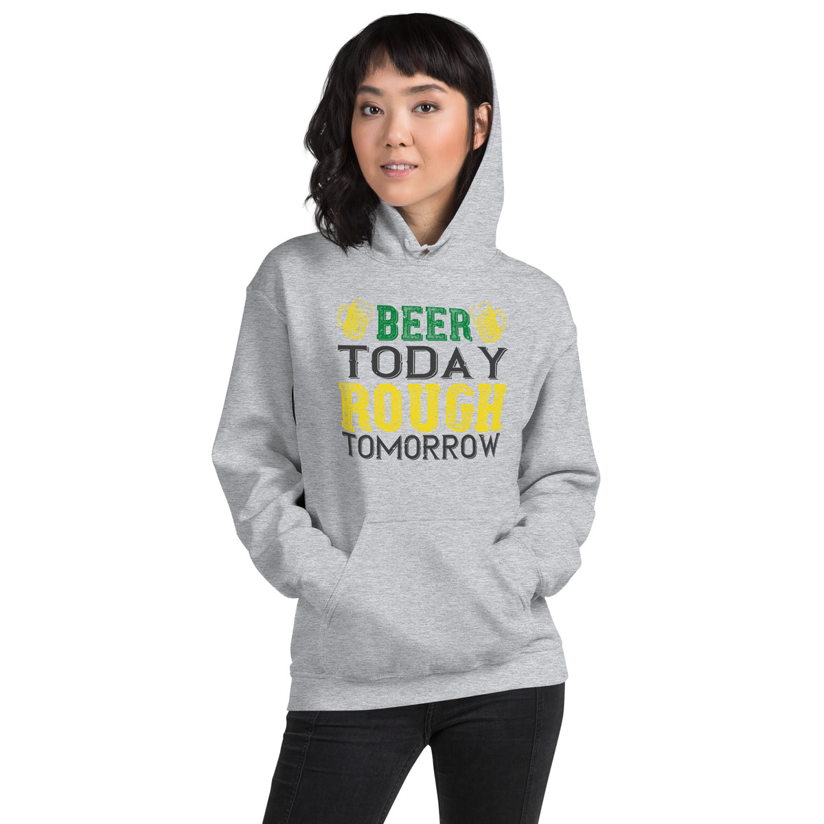 Beer Today, Rough Tomorrow St. Patrick's Day Unisex Hoodie