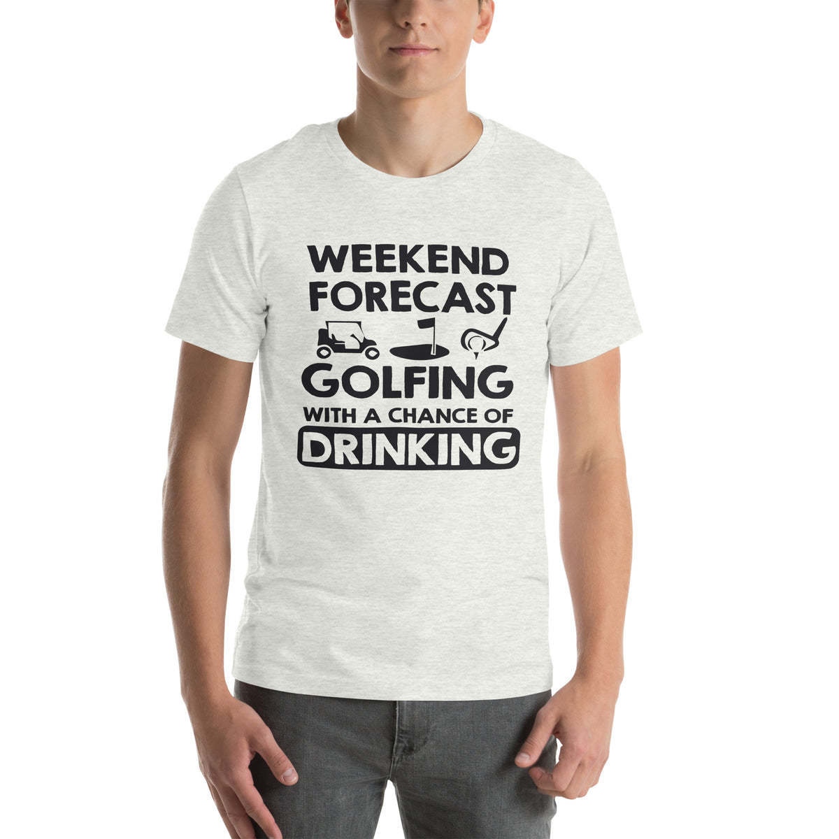 Weekend Forecast: Golfing with a Chance of Drinking Unisex T-Shirt