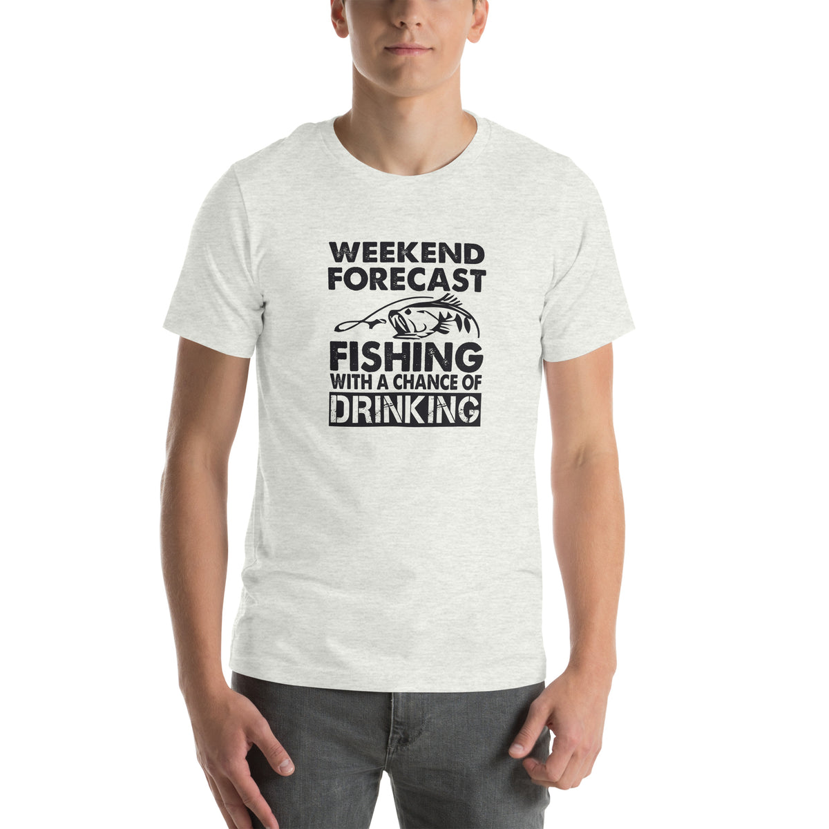 Weekend Forecast: Fishing with a Chance of Drinking Unisex T-Shirt