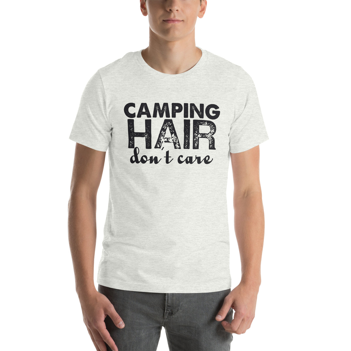 Camping Hair Don't Care Unisex T-Shirt