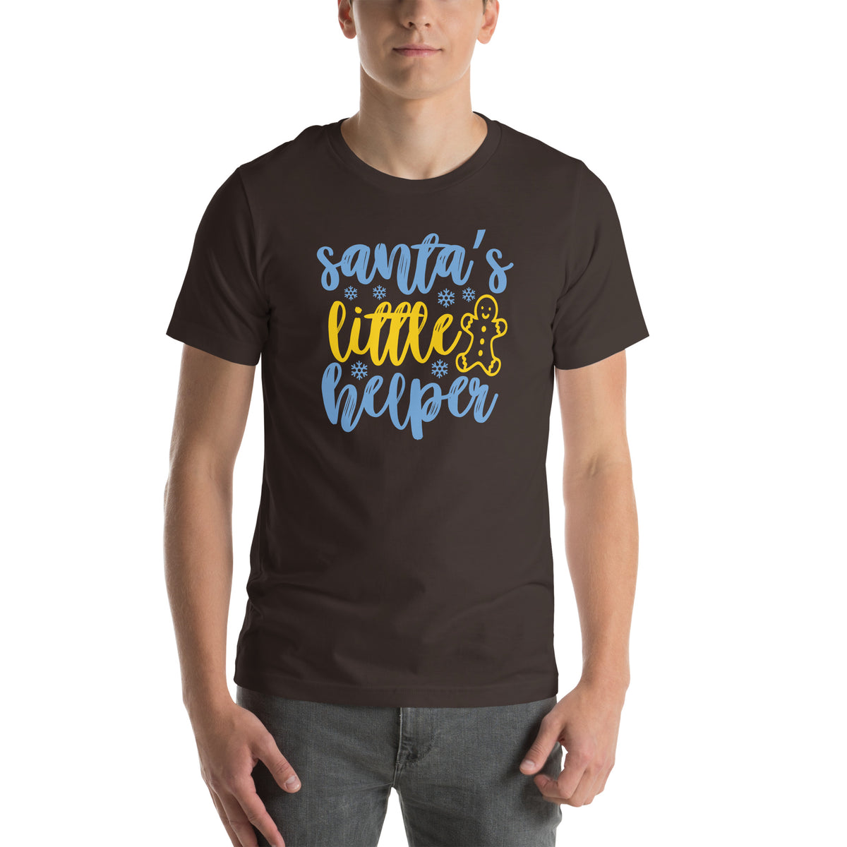 Santa's Little Helper Christmas – Gingerbread Unisex T-Shirt