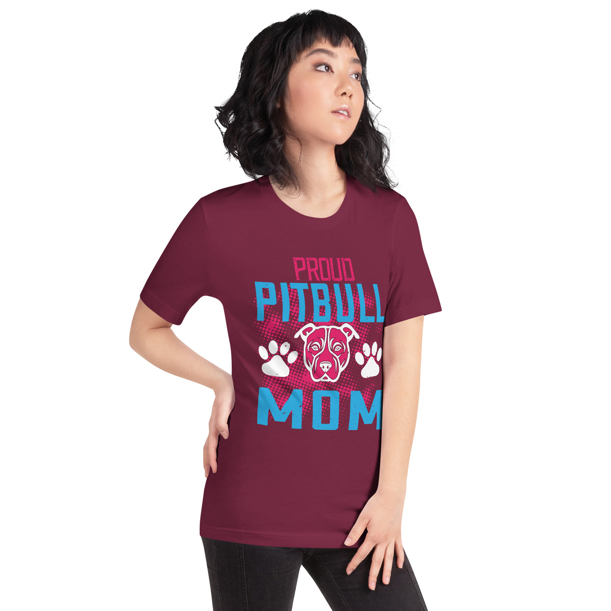 Proud Pitbull Mom Unisex T-Shirt