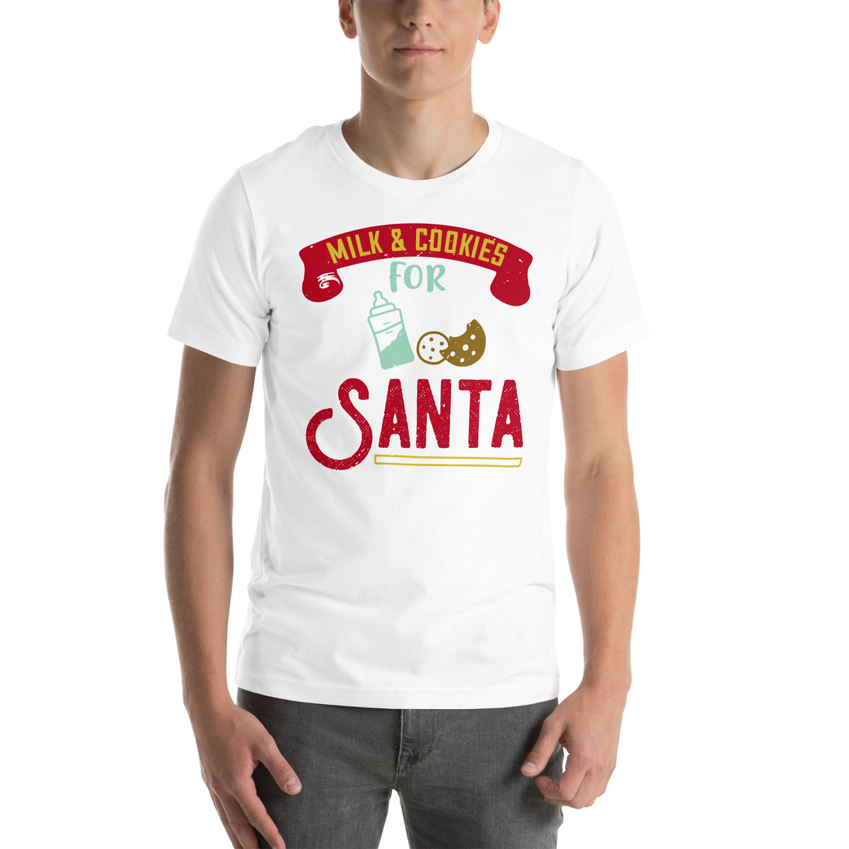 Milk & Cookies for Santa Christmas Unisex T-Shirt