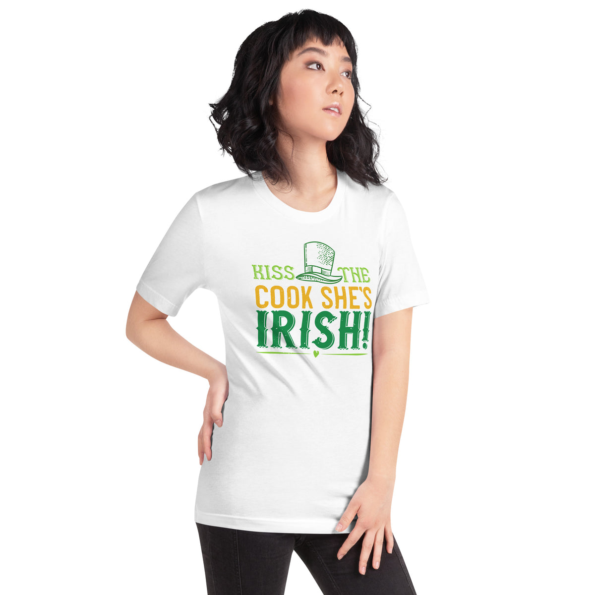 Kiss the Cook, She's Irish! St. Patrick's Day Unisex T-Shirt