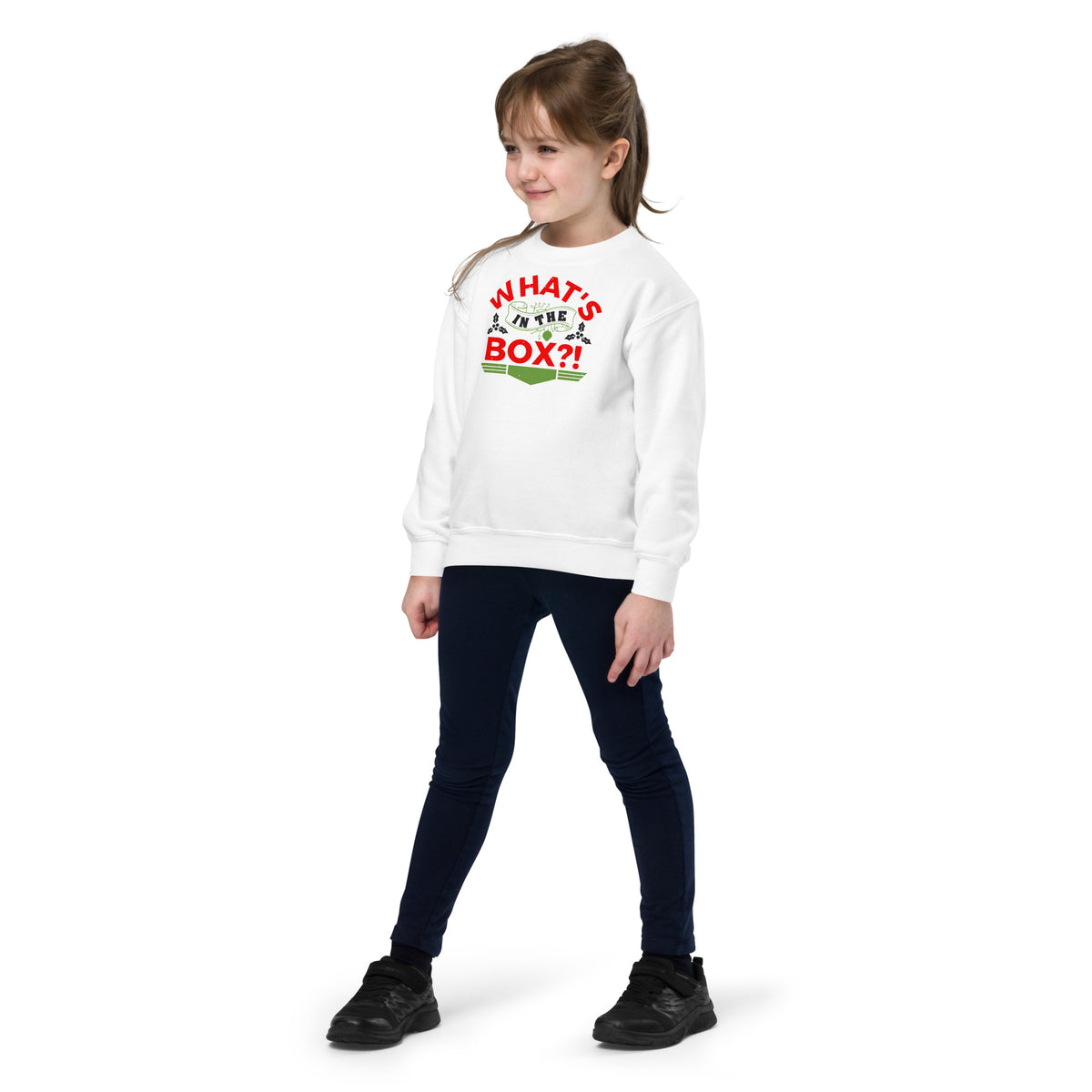 What's in the Box Christmas Kids Sweatshirt