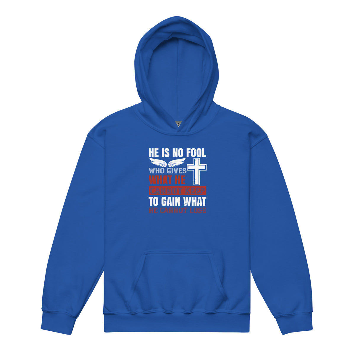 He Is No Fool Who Gives What He Cannot Keep Christian Kids Hoodie