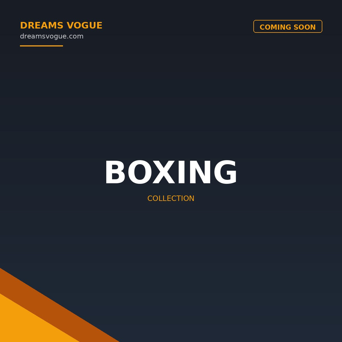 Boxing collection banner - Dreams Vogue