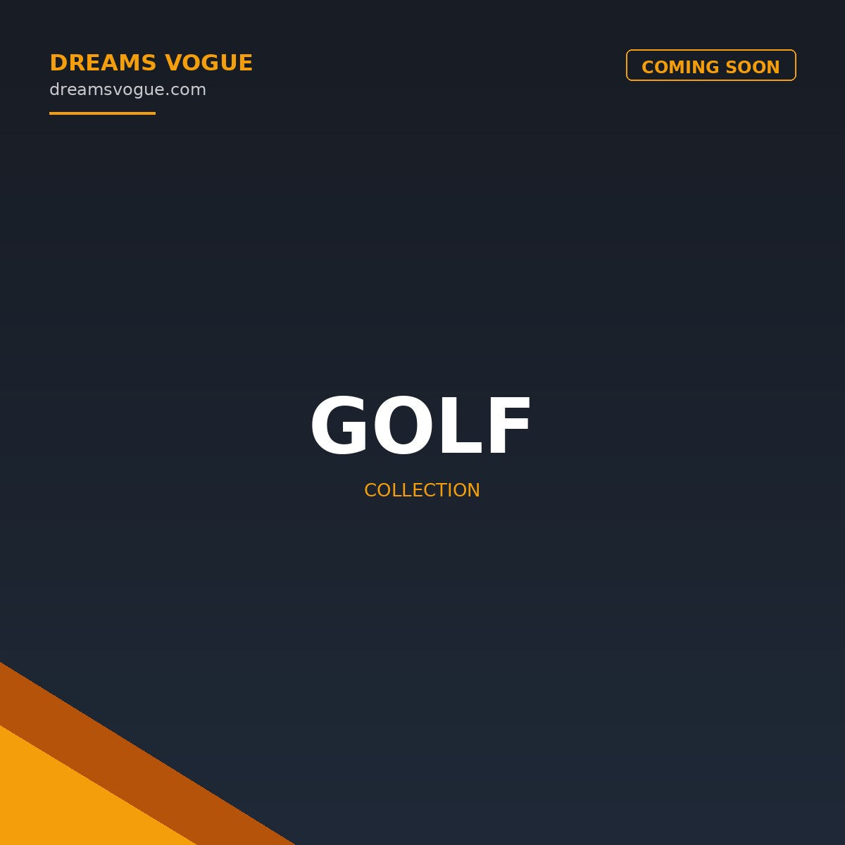 Golf collection banner - Dreams Vogue