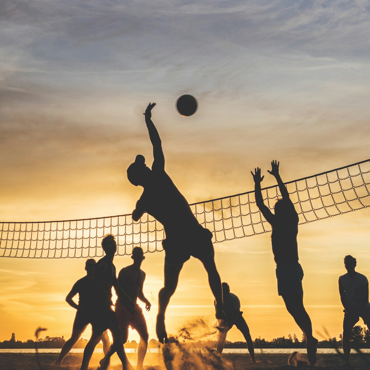 Volleyball collection square
