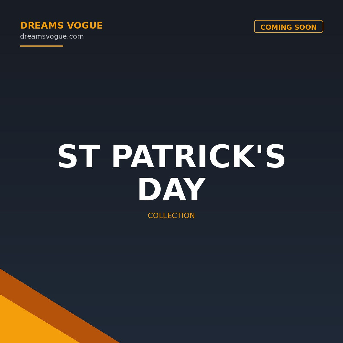 St Patrick's Day collection banner - Dreams Vogue