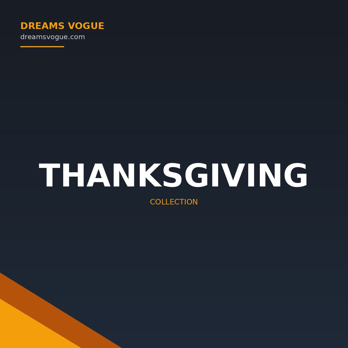 Thanksgiving collection banner - Dreams Vogue