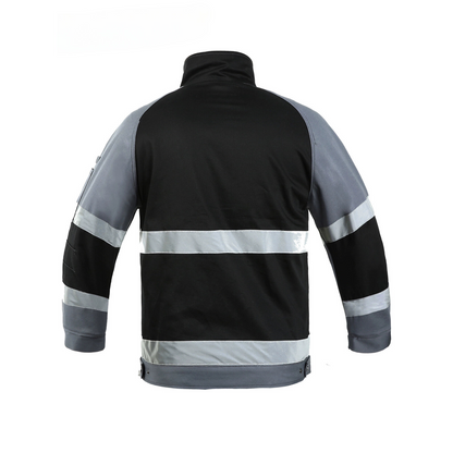Work Jacket – Reflective Stripes, Badge Pocket & Utility Storage – Bauskydd [B232]-3