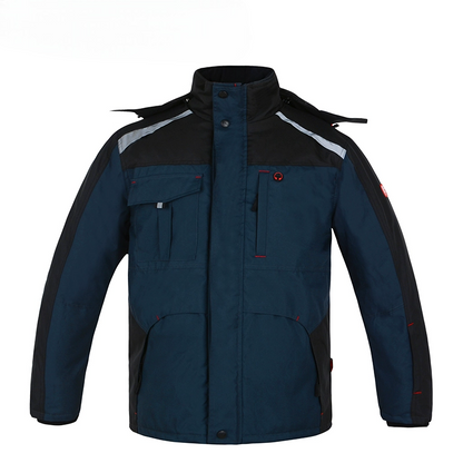 Durable Insulated Work Coat | Multi-Pocket Windproof Outdoor Winter Jacket [B237]-2