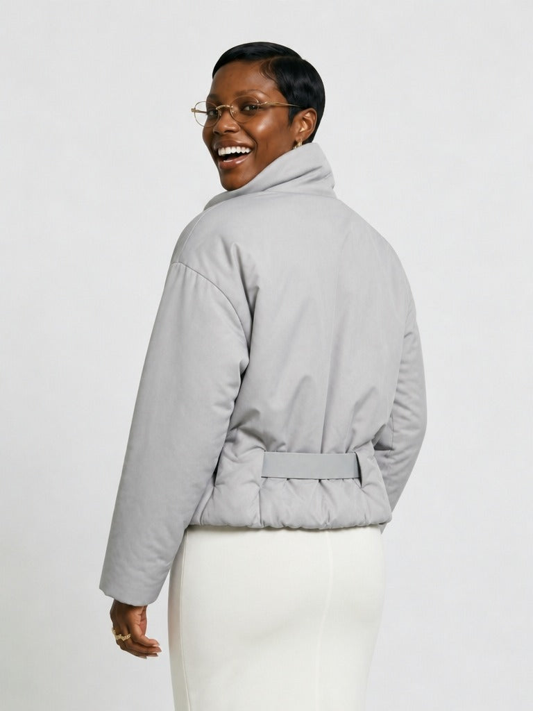 Audacious Belted Puffer Jacket-3