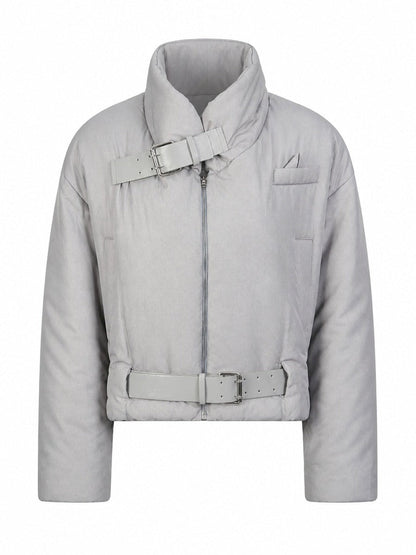 Audacious Belted Puffer Jacket-5