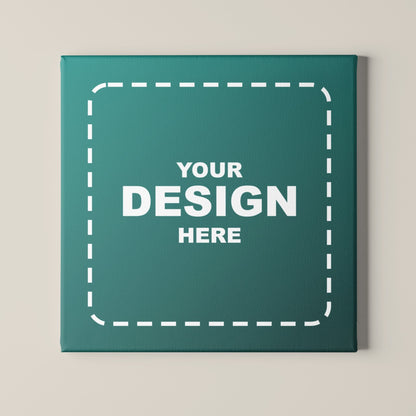 Custom canvas print with your own design on the wall