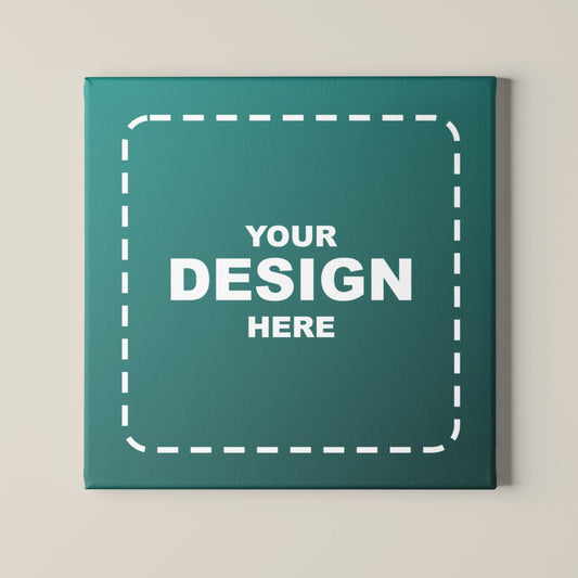 Custom canvas print with your own design on the wall