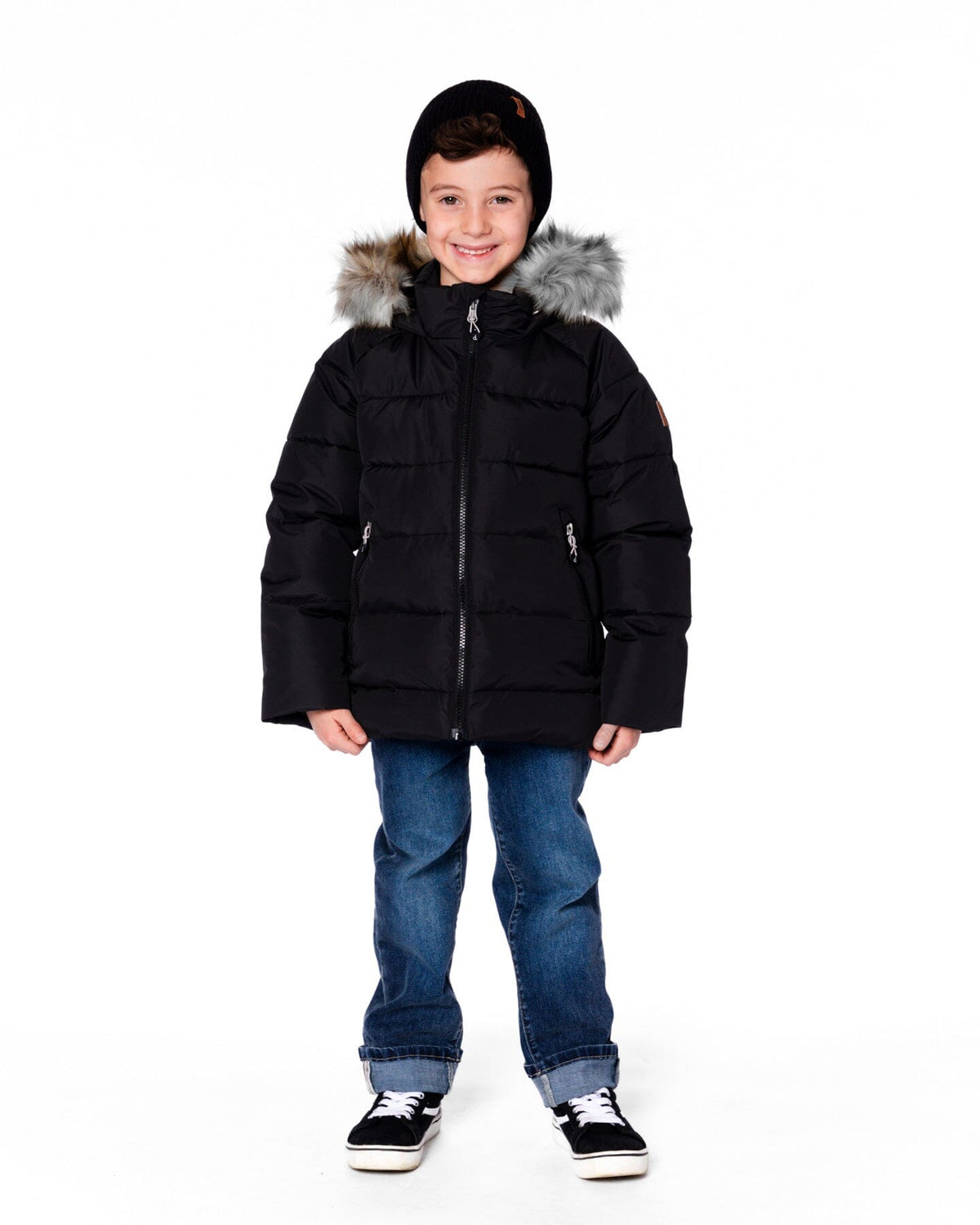 Puffy Winter Jacket Black-1