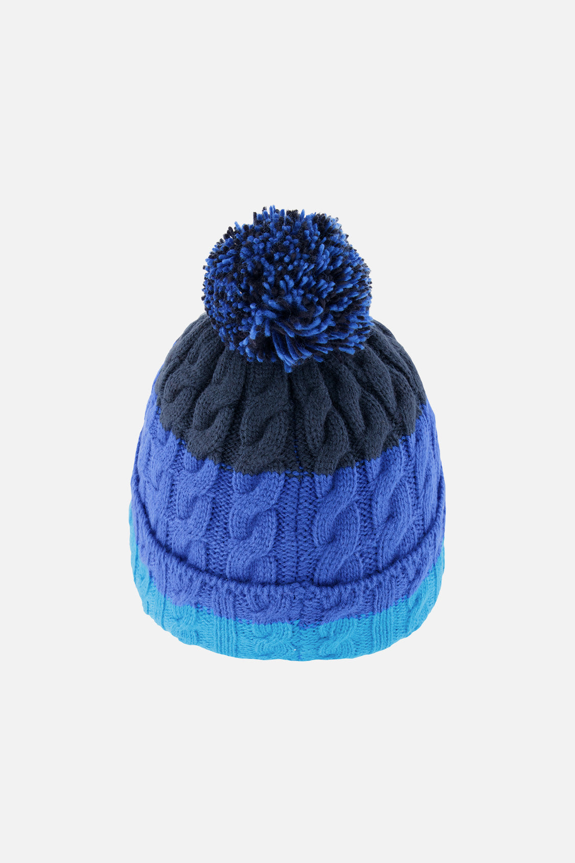 Bonnet à pompon d’hiver pour enfant – Bleu foncé