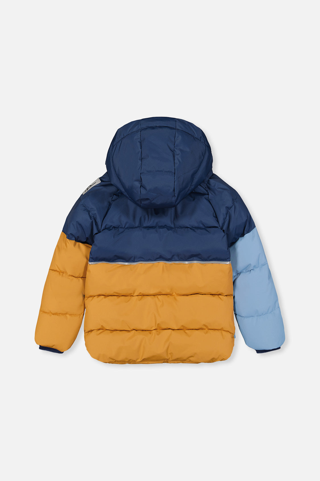 Color-Block Winter Jacket Dark Blue-2