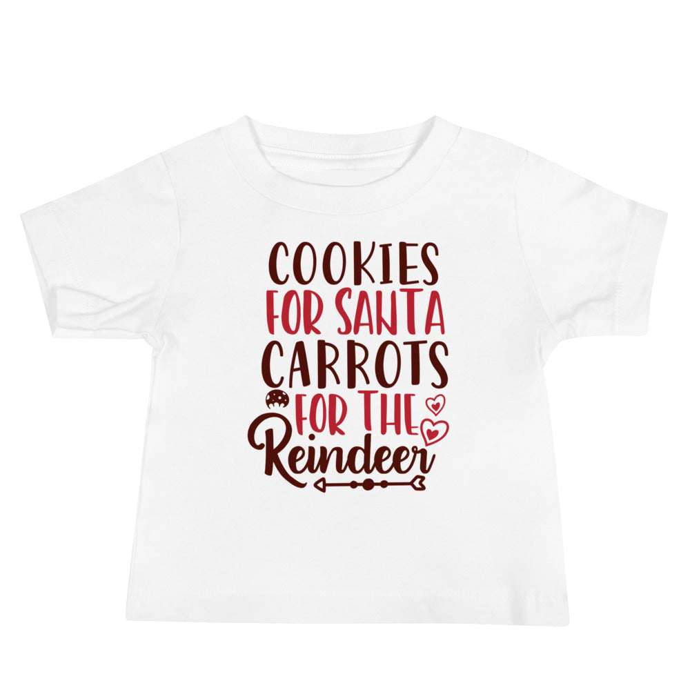 Cookies for Santa, Carrots for the Reindeer Christmas Baby T-Shirt