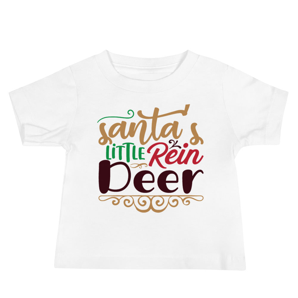 Santa's Little Reindeer Christmas Baby T-Shirt