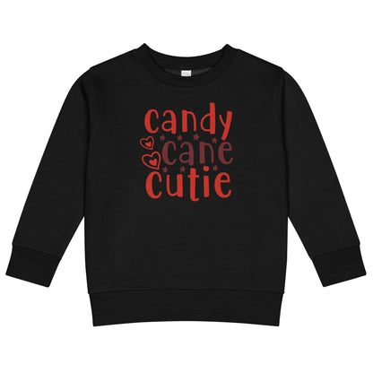 Candy Cane Cutie Christmas Toddler Sweatshirt