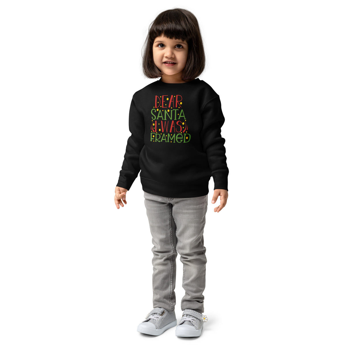 Dear Santa, I Was Framed Christmas Toddler Sweatshirt