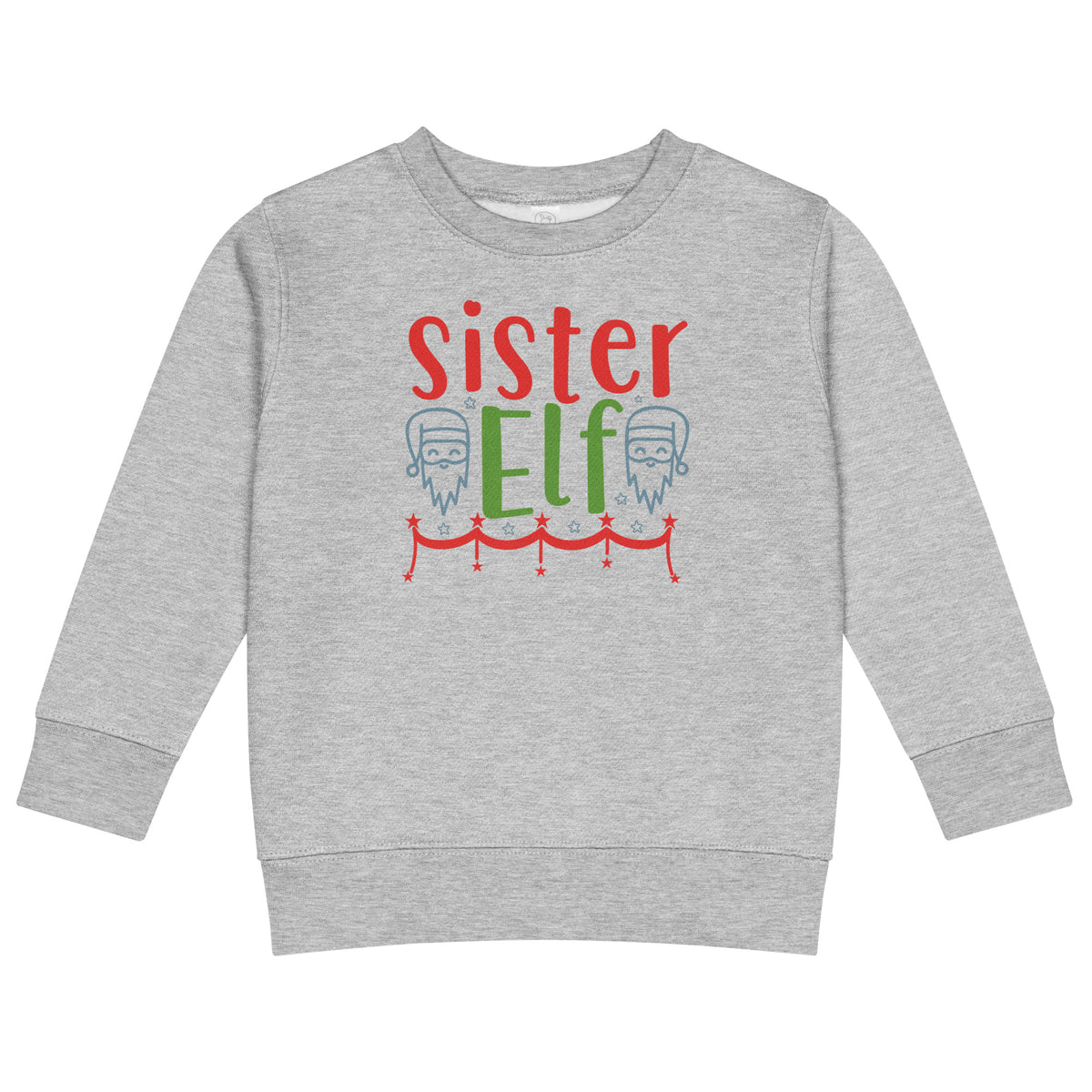 Sister Elf Christmas Toddler Sweatshirt