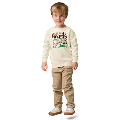 All Hearts Come Home for Christmas Toddler Sweatshirt