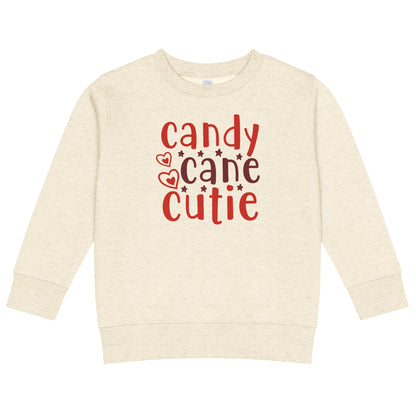 Candy Cane Cutie Christmas Toddler Sweatshirt