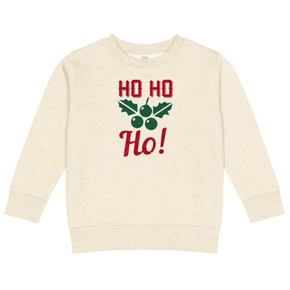 Ho Ho Ho Christmas Toddler Sweatshirt