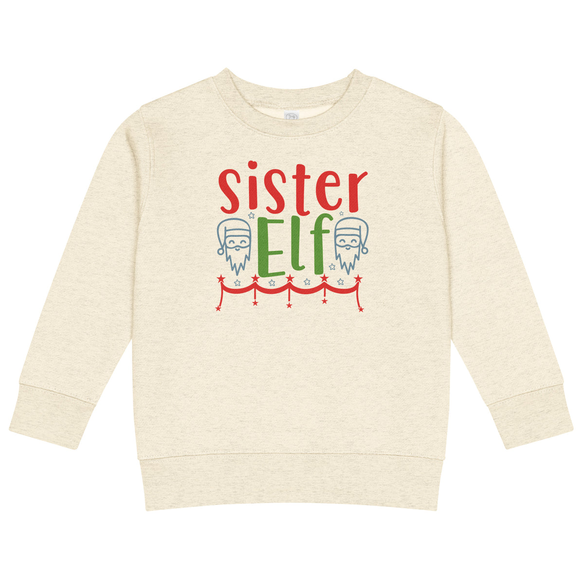 Sister Elf Christmas Toddler Sweatshirt