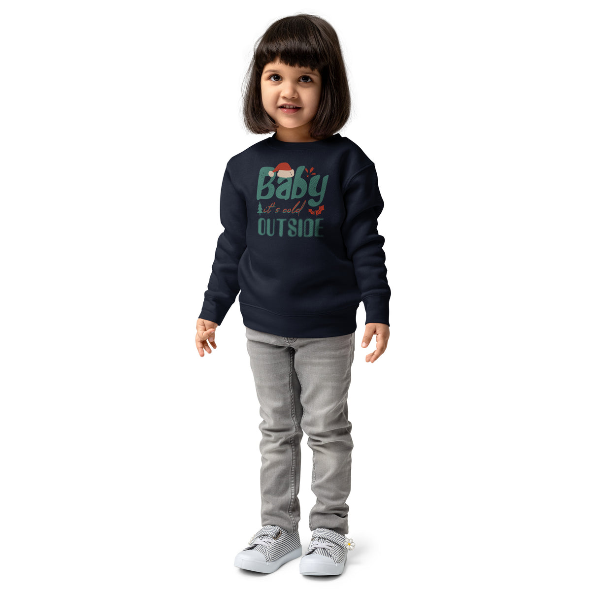 Baby, It's Cold Outside Christmas Toddler Sweatshirt